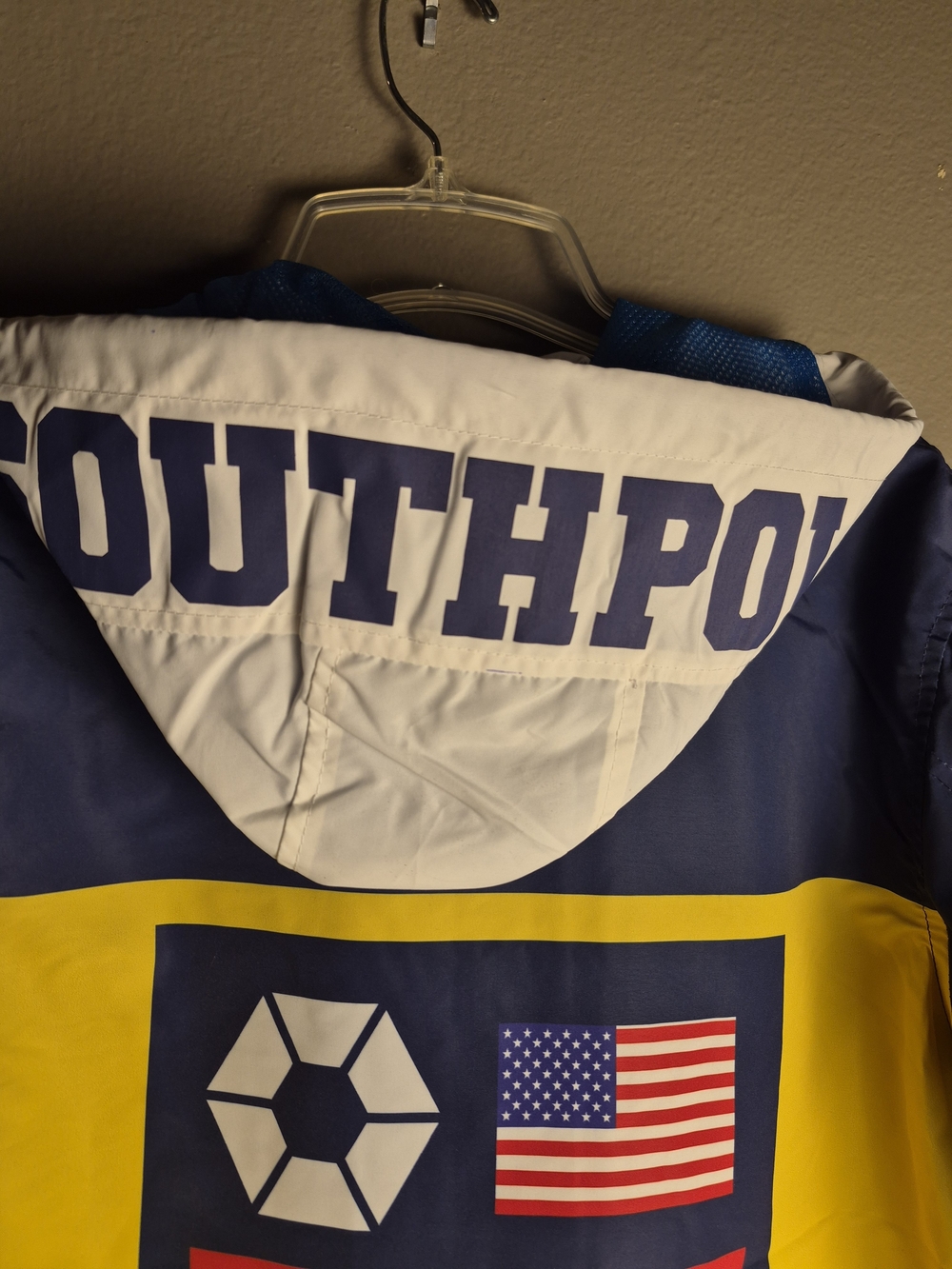 South Pole Colorblock Windbreaker Jacket - Navy/Yellow/Blue - Picture 6 of 7